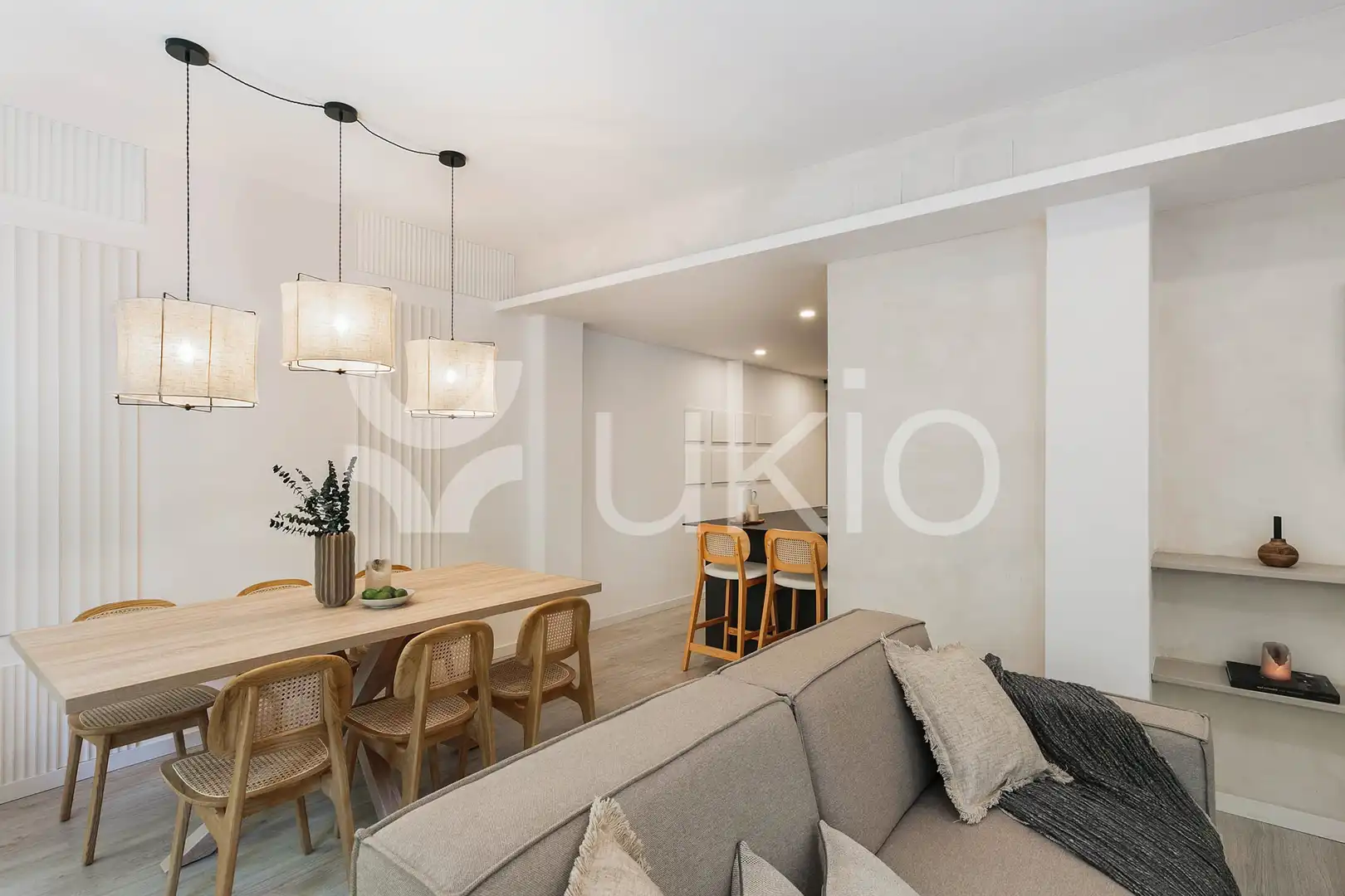 Sala d'estar de Apartament de lloguer en Barcelona amb Aire condicionat, Calefacció i Moblat
