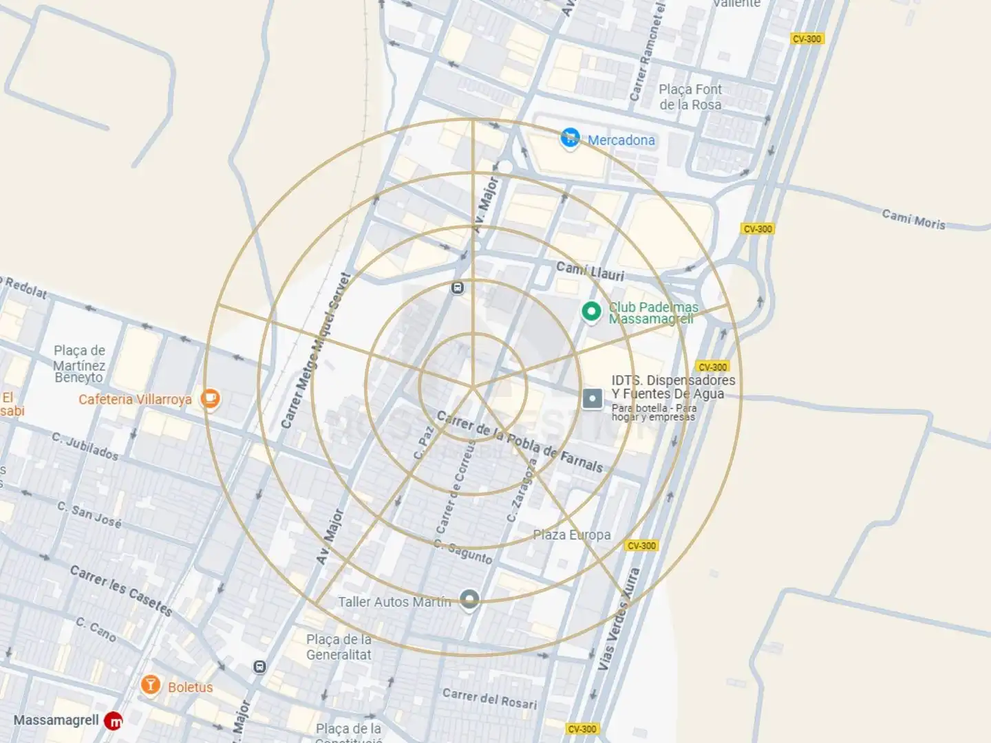 Außenansicht von Fabrikhallen zur Miete in Massamagrell, Valencia