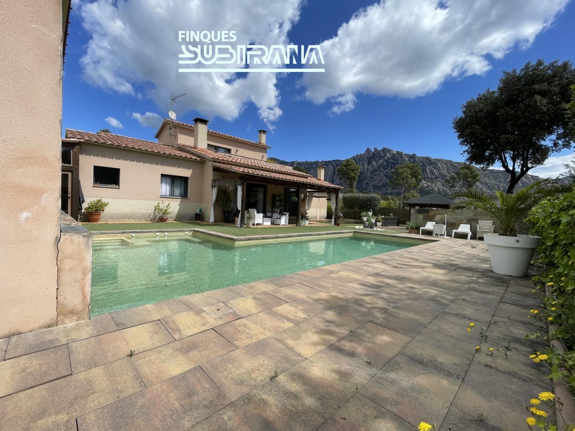 Exterior view of House or chalet for sale in Collbató  with Air Conditioner, Heating and Private garden