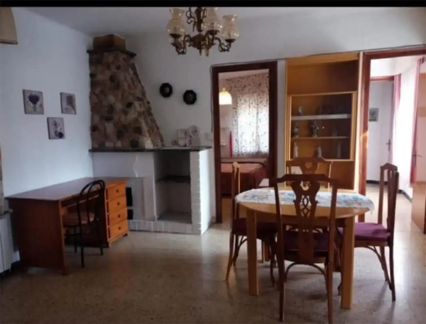 Menjador de Casa o xalet en venda en Albelda amb Jardí privat, Moblat i Forn