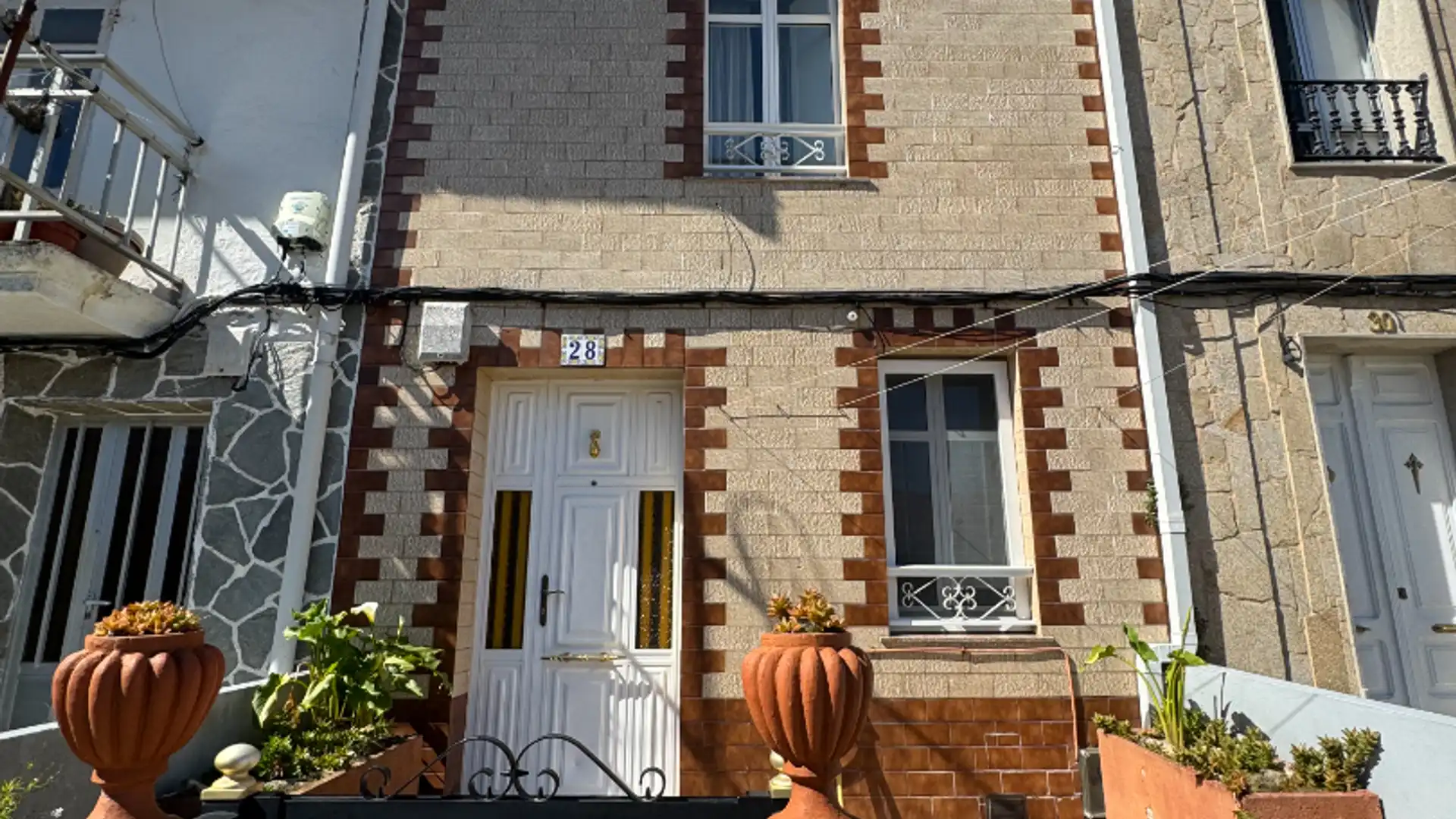 Exterior view of Single-family semi-detached for sale in Muros  with Furnished