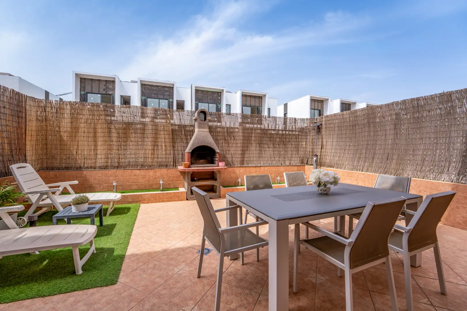 Terraza de Casa adosada en venta en San Bartolomé de Tirajana con Aire acondicionado, Jardín privado y Terraza