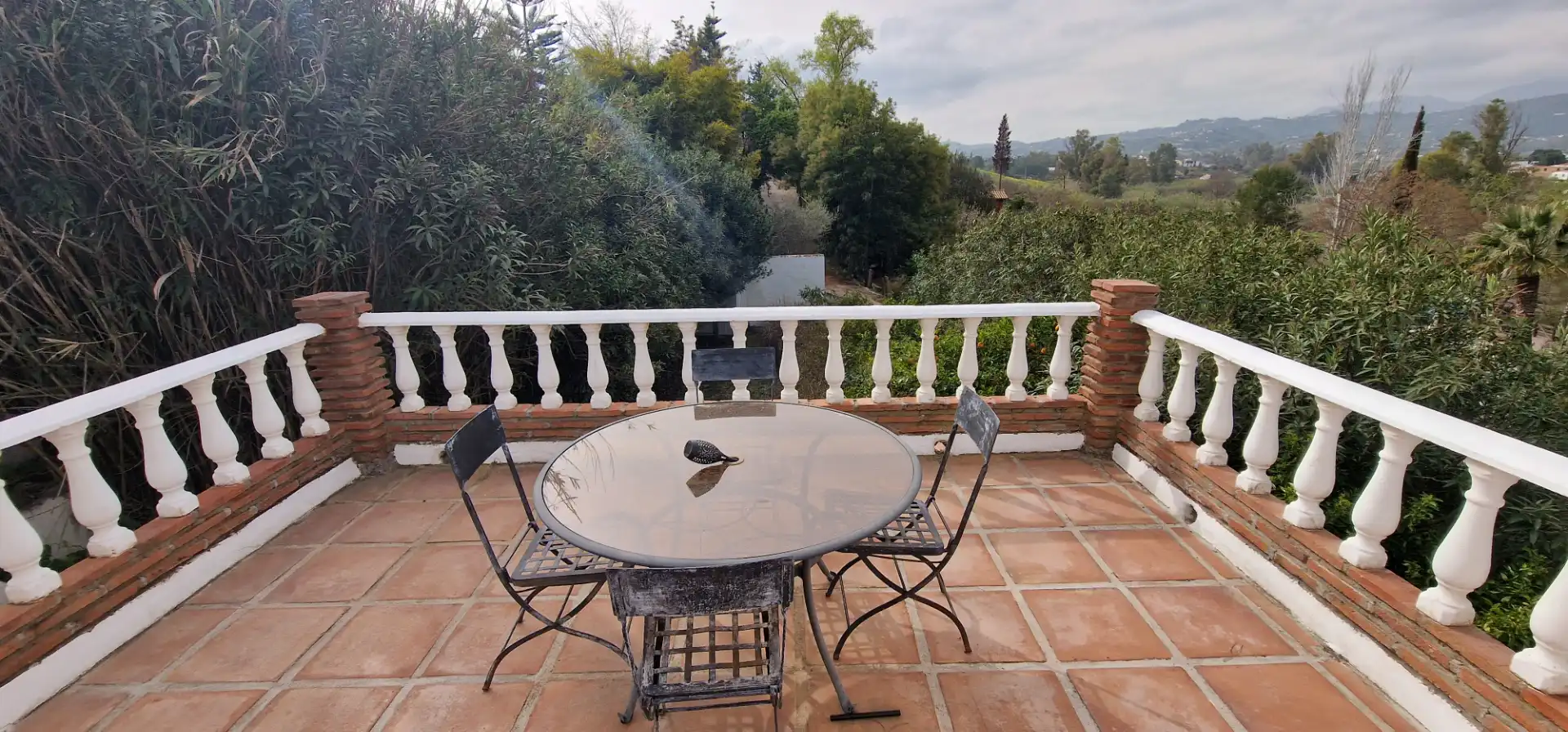 Terraza de Finca rústica en venta en Alhaurín El Grande con Aire acondicionado, Calefacción y Jardín privado