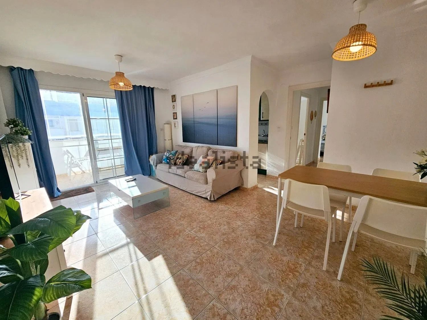 Living room of Flat to rent in Benalmádena  with Air Conditioner, Heating and Terrace