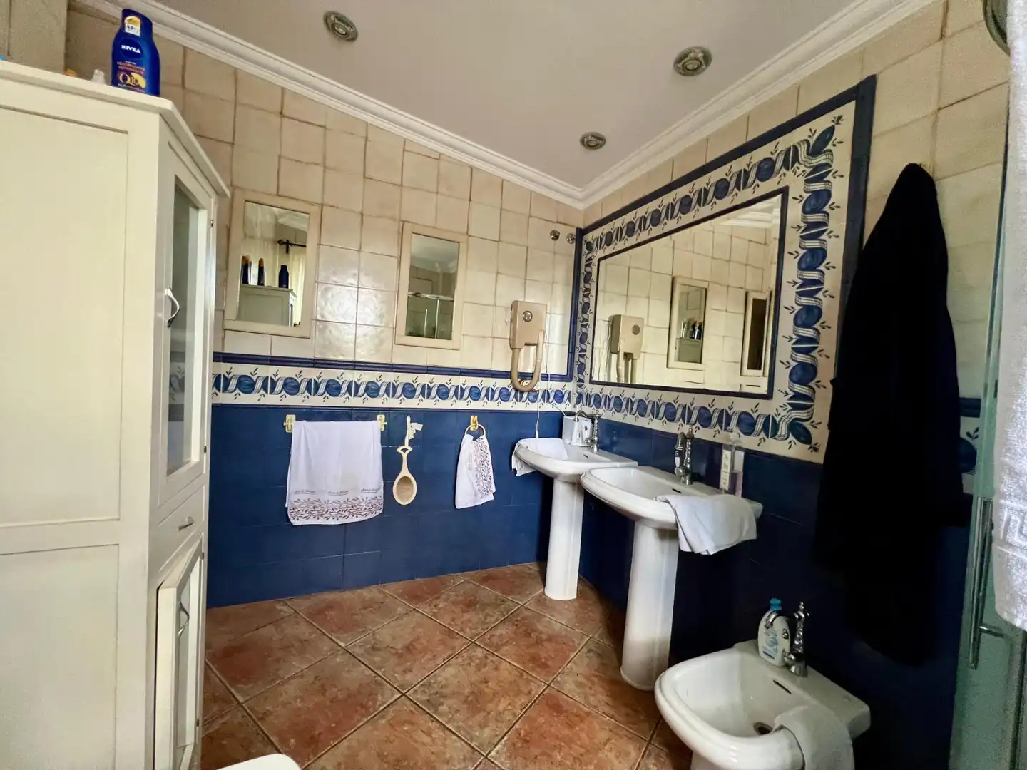 Bany de Finca rústica en venda en Sax amb Aire condicionat, Jardí privat i Terrassa