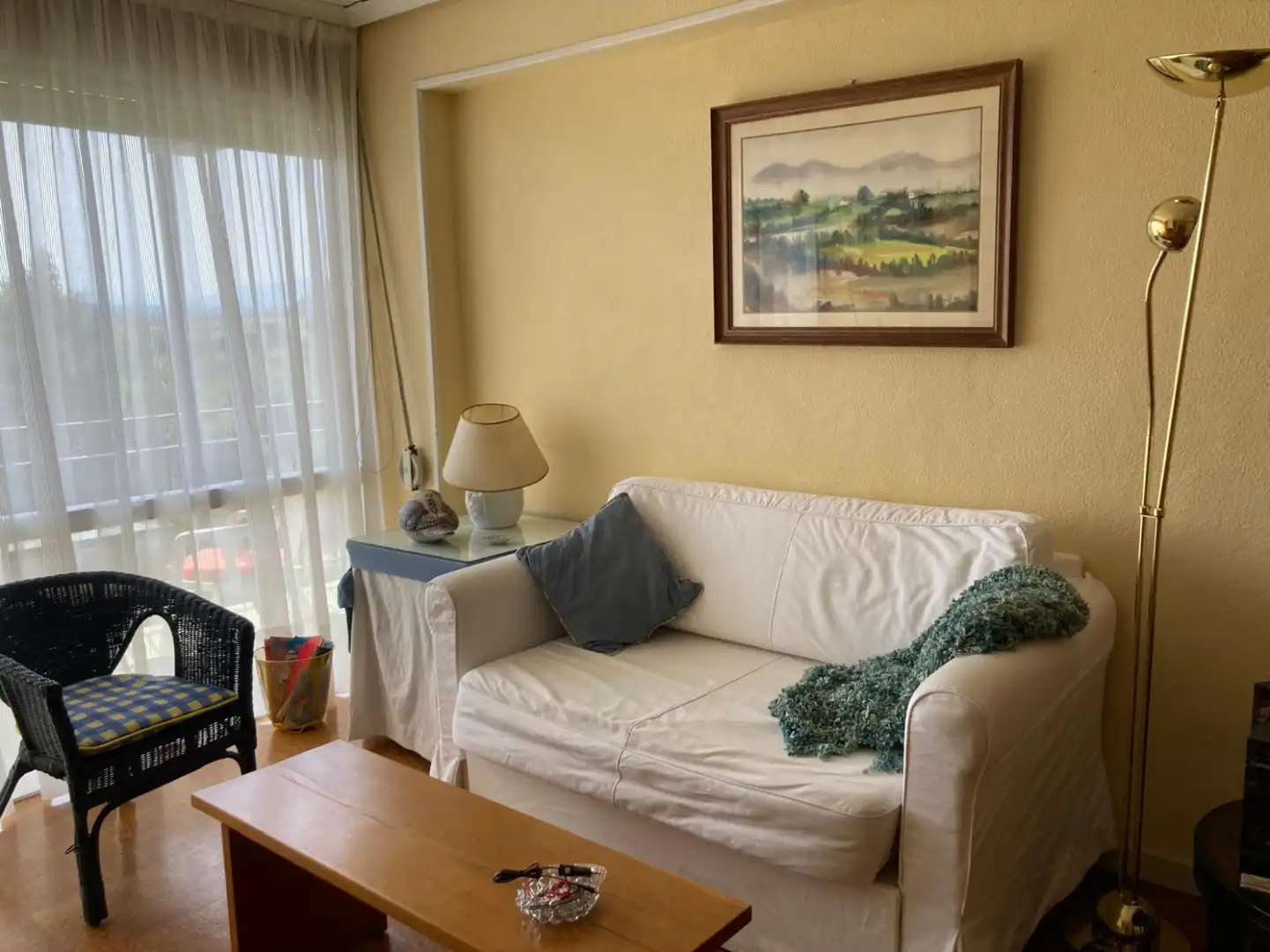 Wohnzimmer von Wohnung zum Verkauf in Lanciego / Lantziego mit Heizung, Terrasse und Schwimmbad