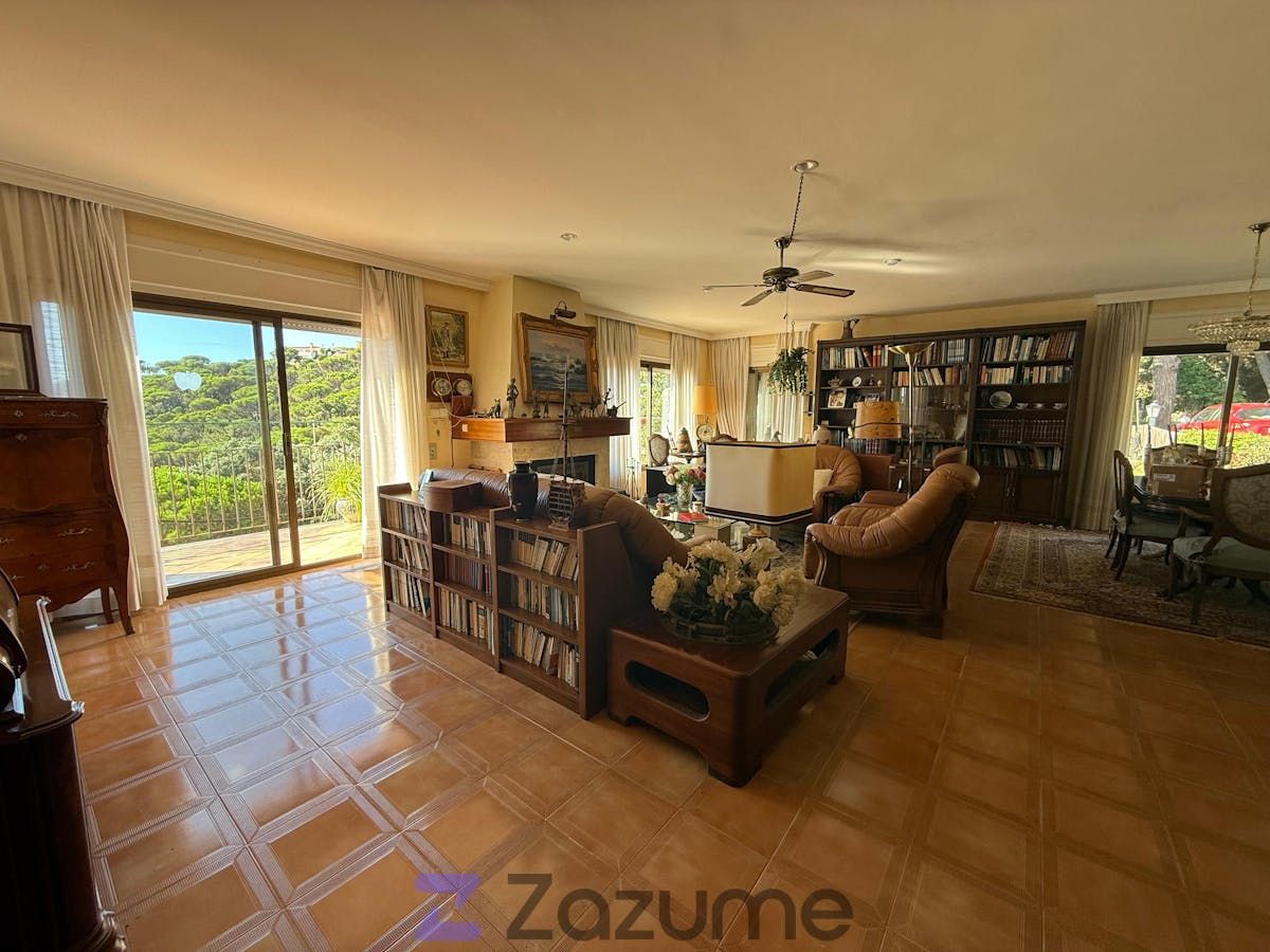 Living room of House or chalet to rent in Sant Feliu de Guíxols  with Air Conditioner, Private garden and Terrace