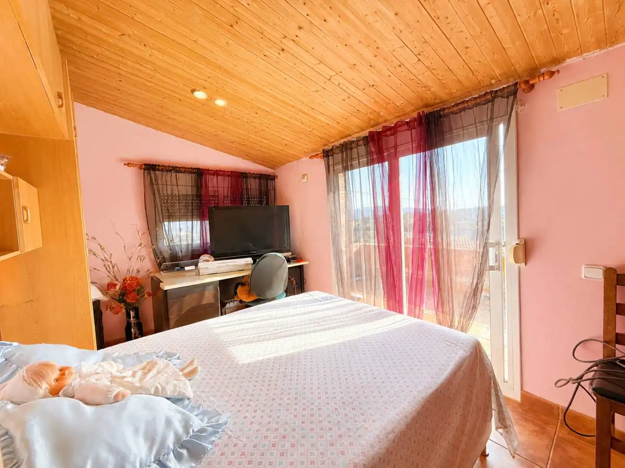 Habitación de Casa o chalet en venta en Riells i Viabrea con Aire acondicionado, Jardín privado y Terraza
