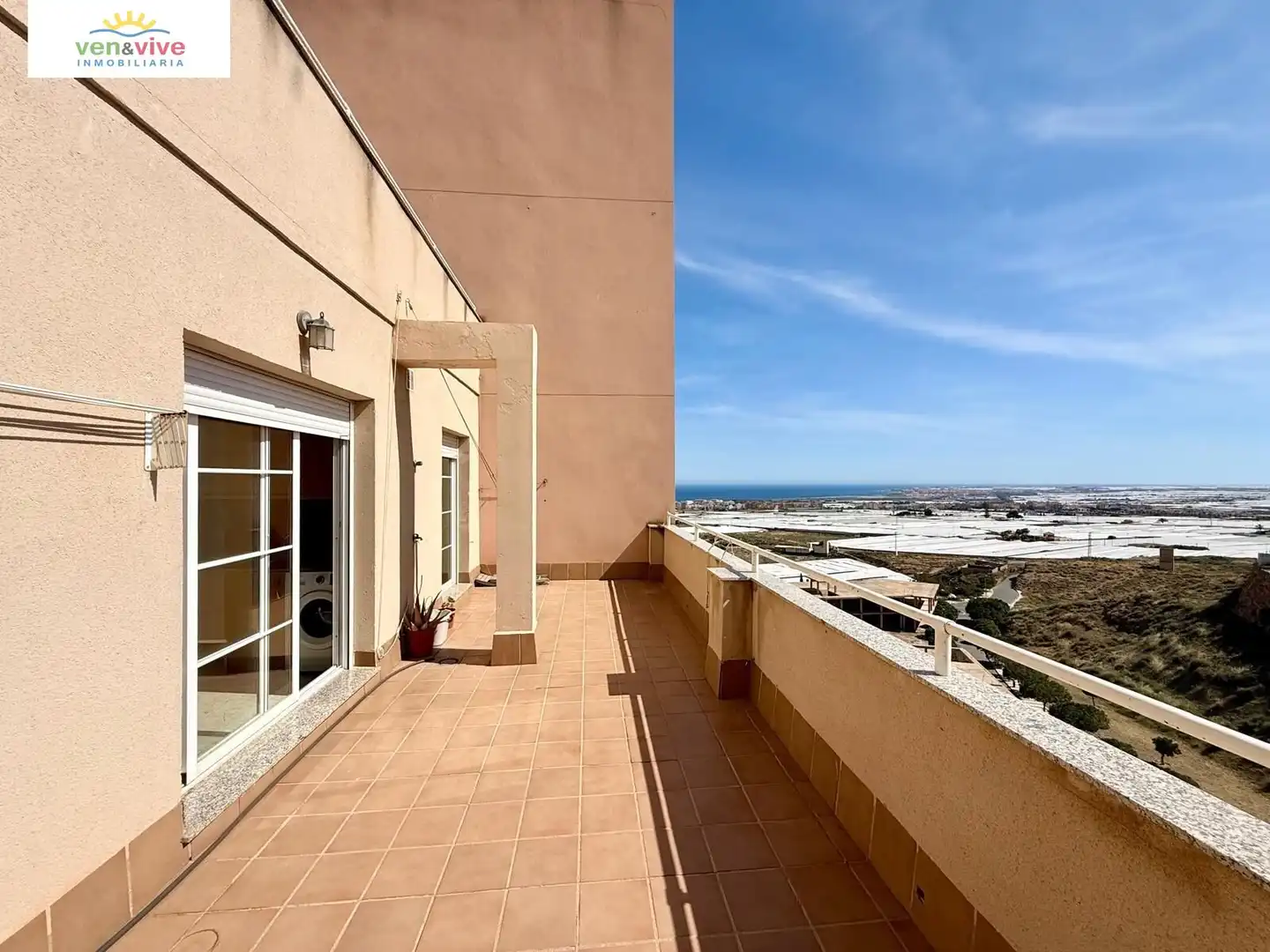 Terrace of Flat for sale in Roquetas de Mar  with Air Conditioner, Terrace and Community pool
