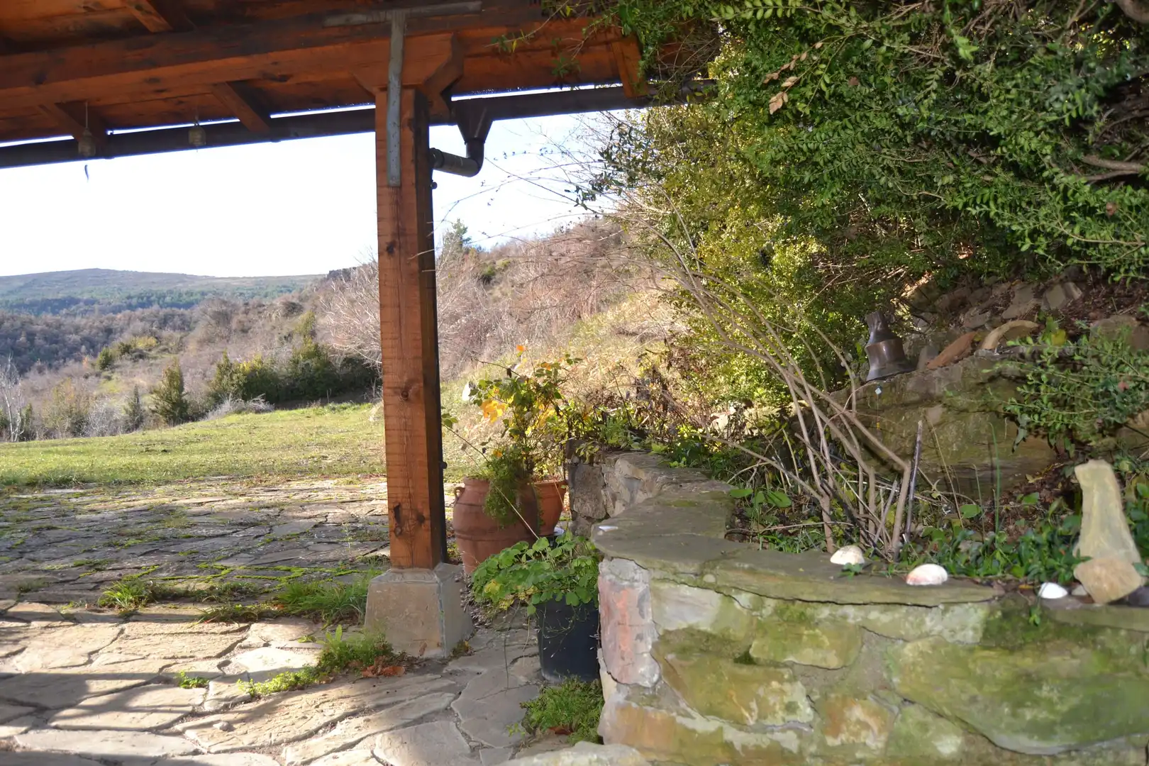 Terrasse von Haus oder Chalet zum Verkauf in Aisa mit Heizung und Privatgarten