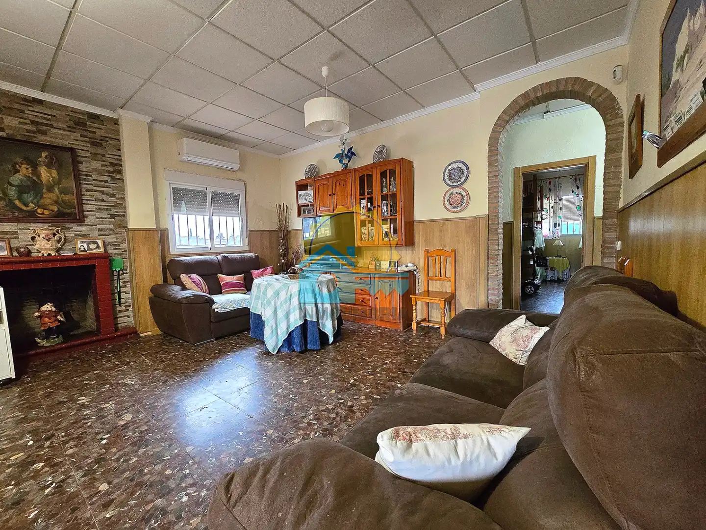 Sala de estar de Casa o chalet en venta en Gibraleón con Aire acondicionado, Jardín privado y Terraza