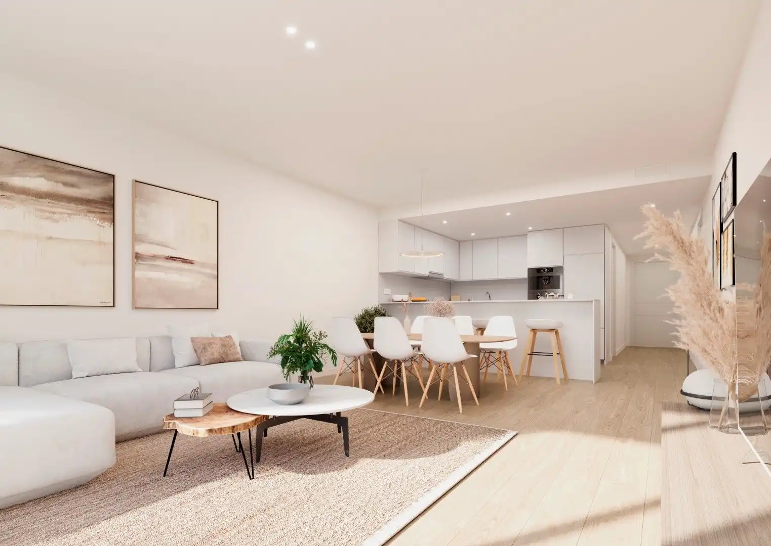 Sala de estar de Apartamento en venta en Cartagena con Aire acondicionado, Calefacción y Jardín privado