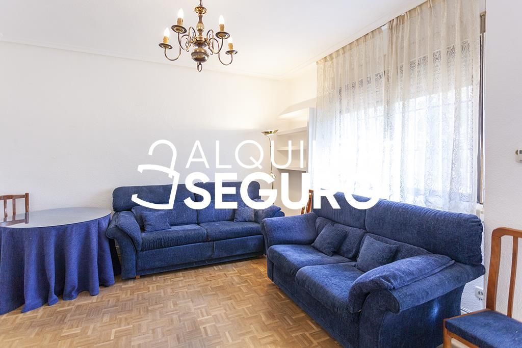 Sala de estar de Piso de alquiler en  Madrid Capital con Calefacción y Amueblado