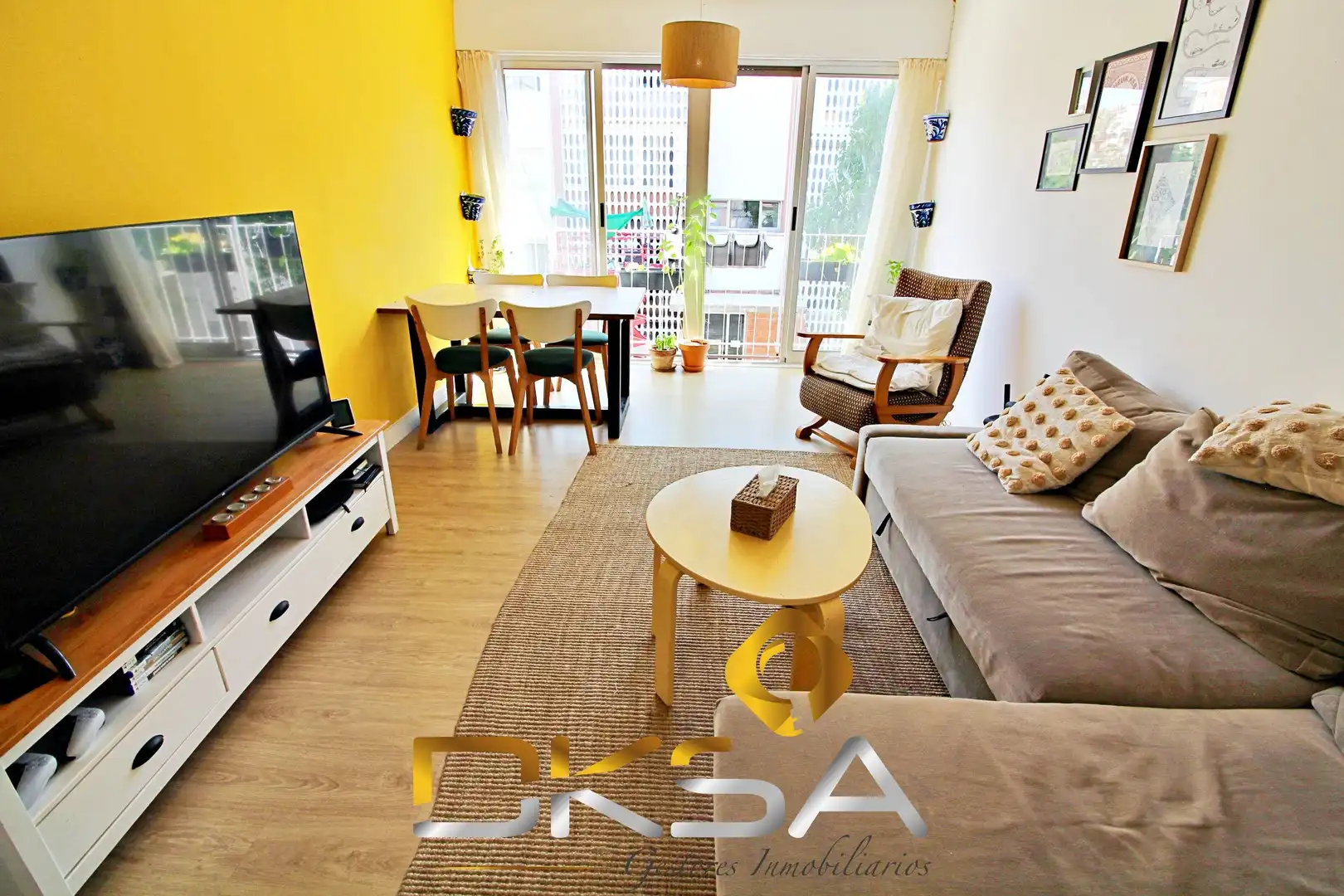 Living room of Flat for rent in Castellón de la Plana / Castelló de la Plana  with Heating, Parquet flooring and Furnished