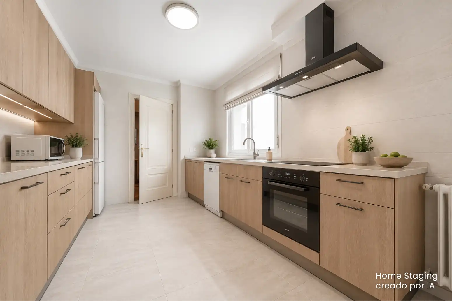 Kitchen of Flat for sale in Gijón   with Heating, Parquet flooring and Terrace