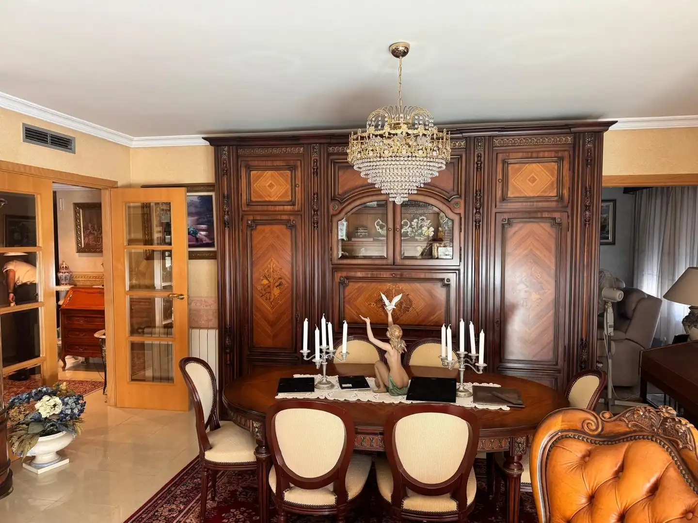 Dining room of Flat for sale in Castellón de la Plana / Castelló de la Plana  with Heating, Storage room and Furnished