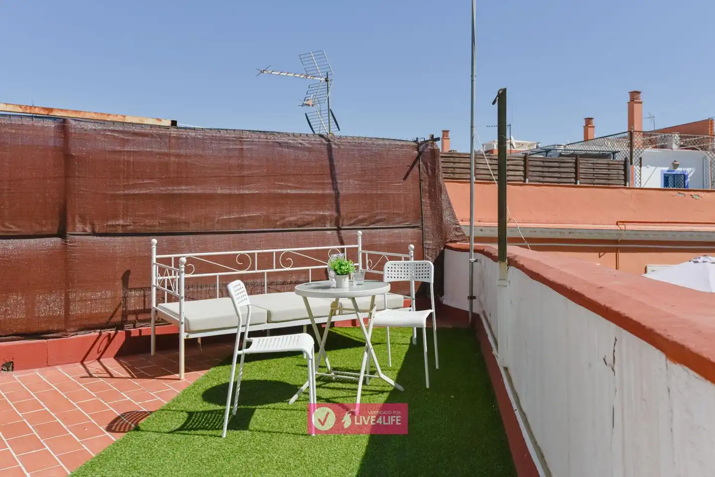 Terraza de Ático de alquiler en Sevilla con Aire acondicionado, Terraza y Amueblado