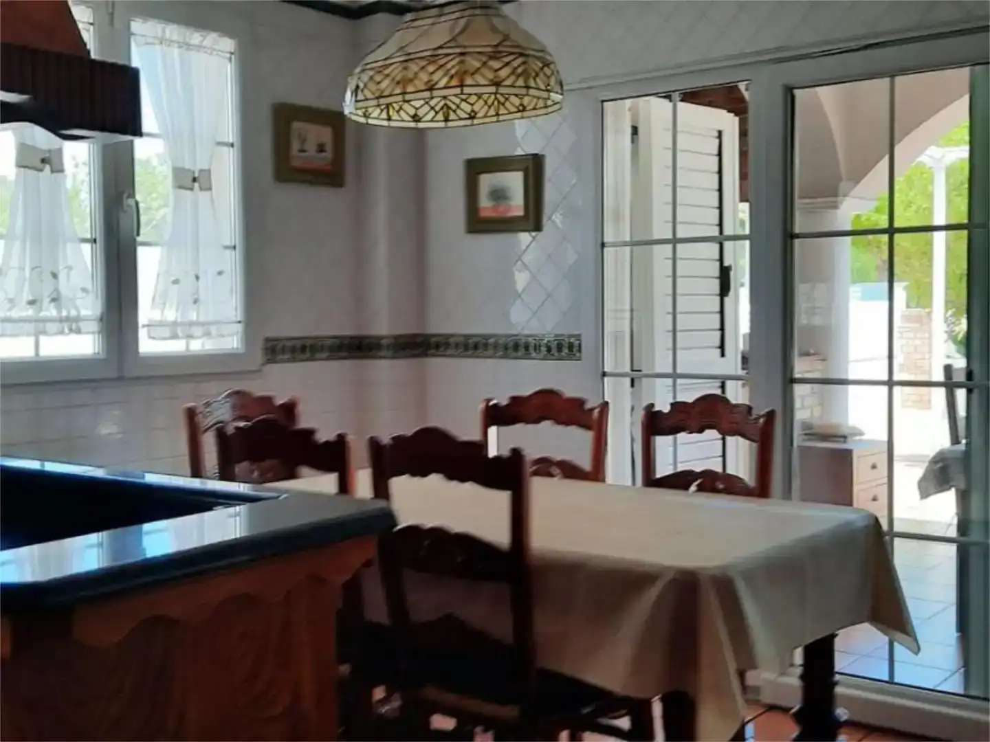 Menjador de Casa o xalet de lloguer en Castellón de la Plana / Castelló de la Plana amb Aire condicionat, Jardí privat i Parquet