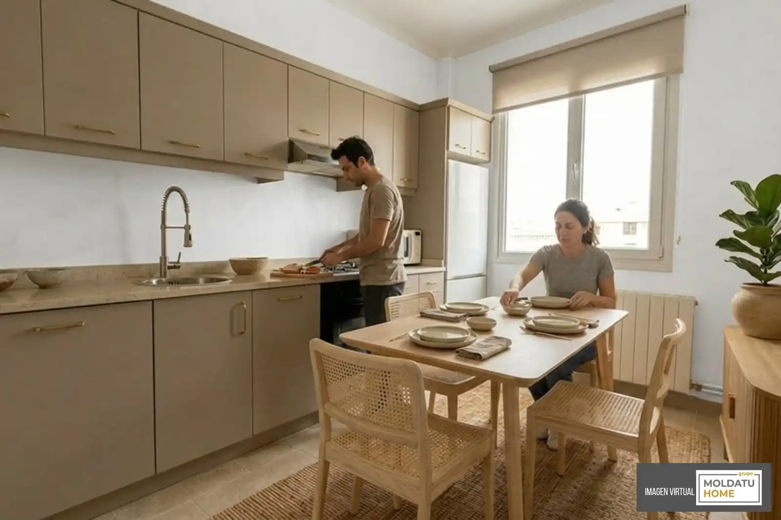 Kitchen of Flat for sale in Bilbao   with Heating and Terrace