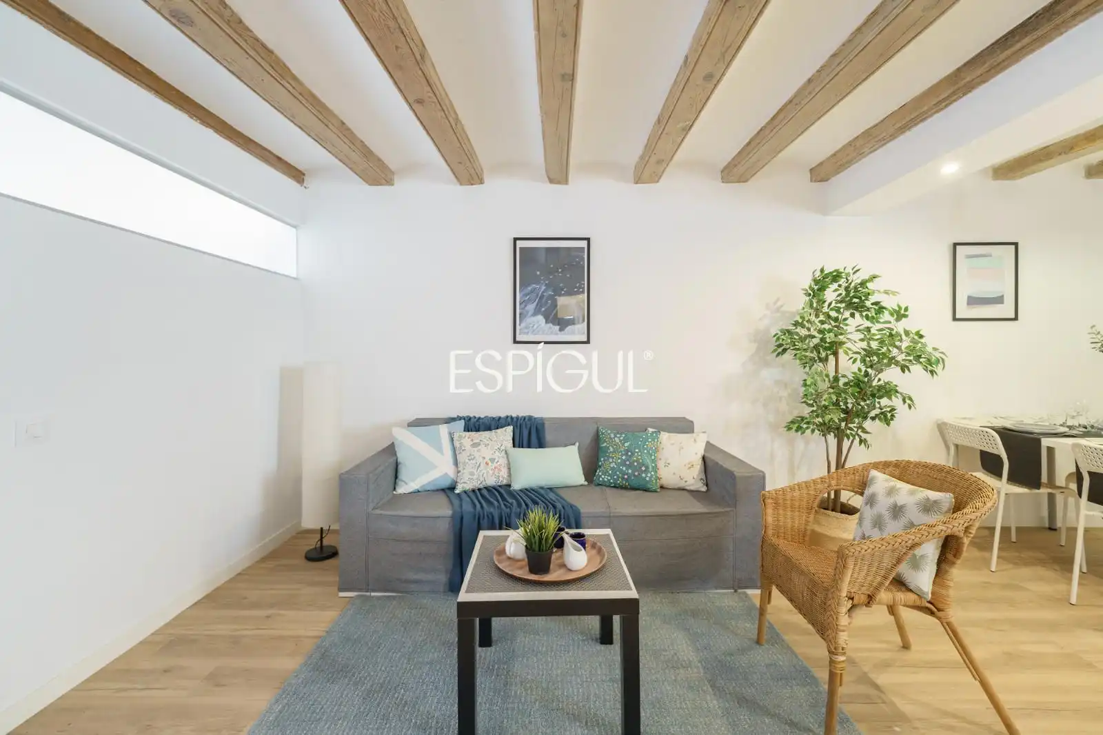 Sala d'estar de Pis en venda en Barcelona amb Aire condicionat, Calefacció i Terrassa