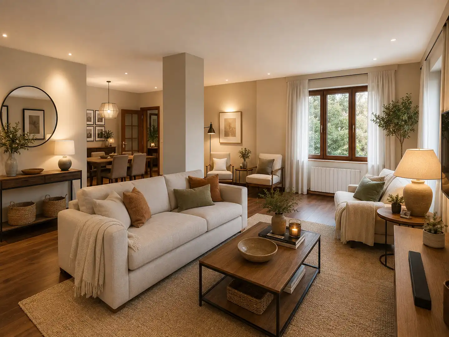 Sala de estar de Dúplex en venta en Getxo  con Calefacción, Parquet y Trastero
