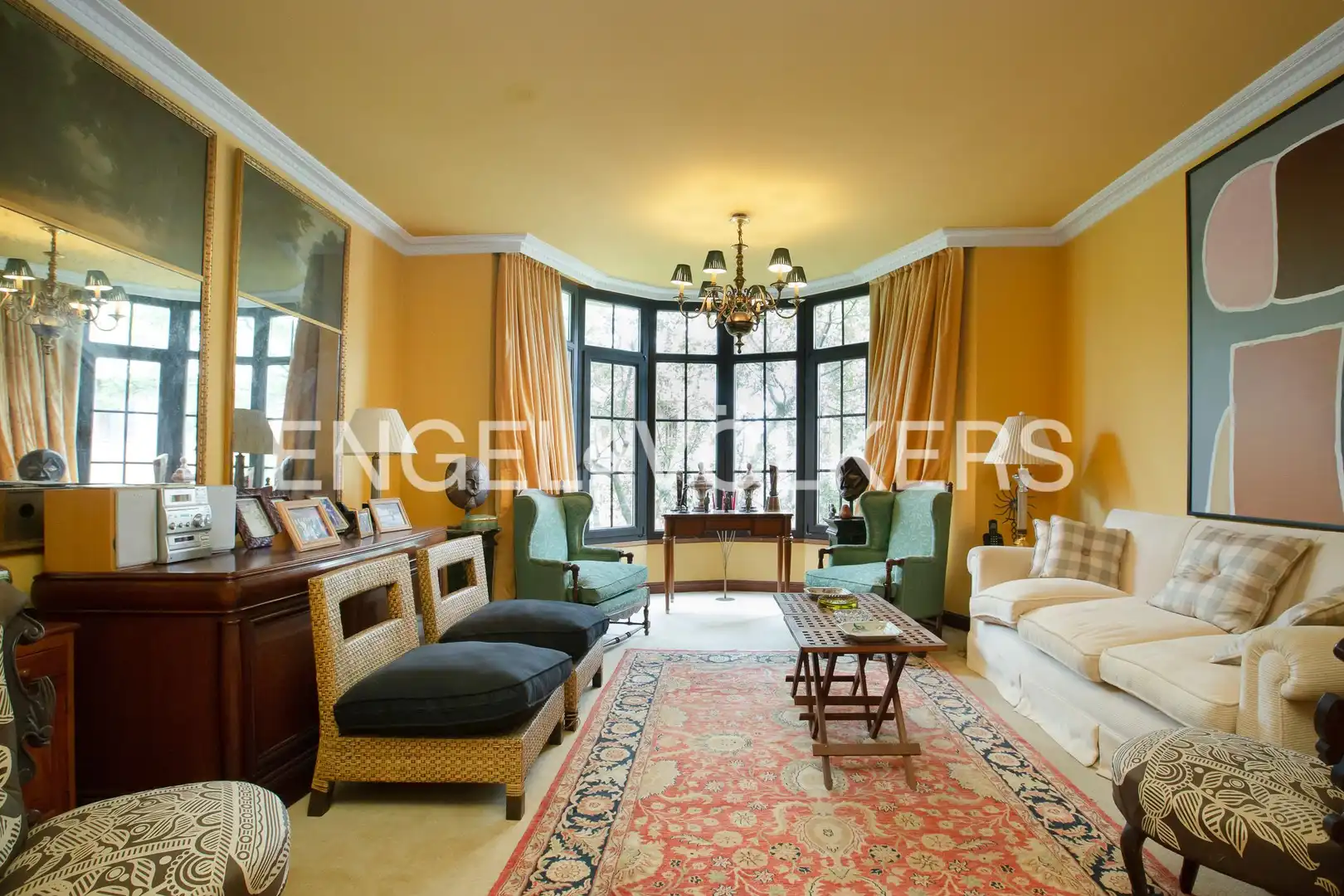 Sala de estar de Piso en venta en Getxo  con Calefacción, Jardín privado y Parquet