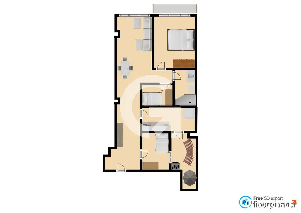 Flat for sale in Barcelona  with Air Conditioner, Oven and Balcony