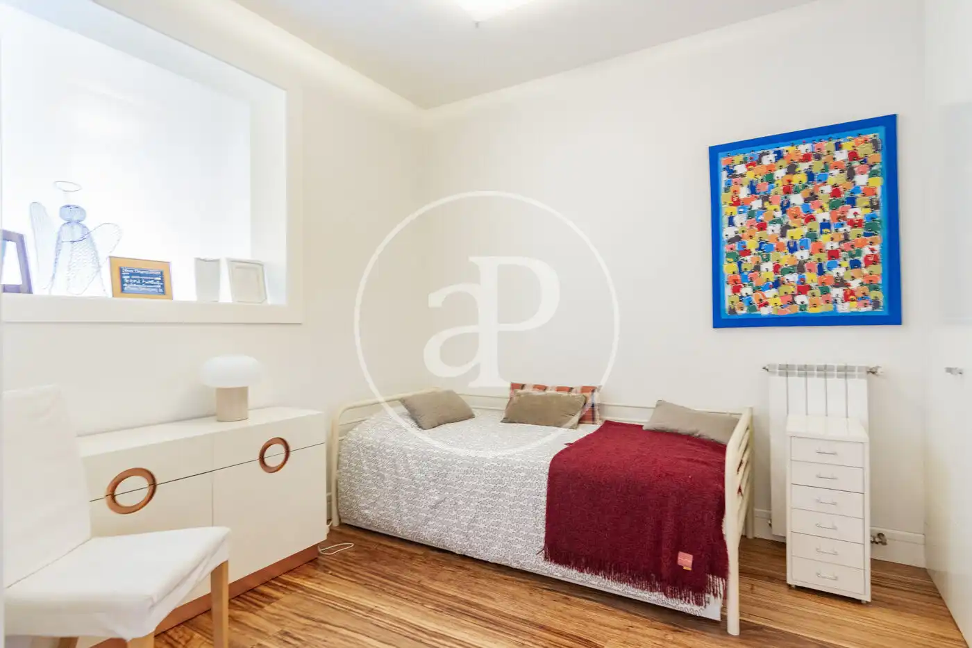 Schlafzimmer von Wohnung zum Verkauf in Madrid mit Klimaanlage, Heizung und Balkon
