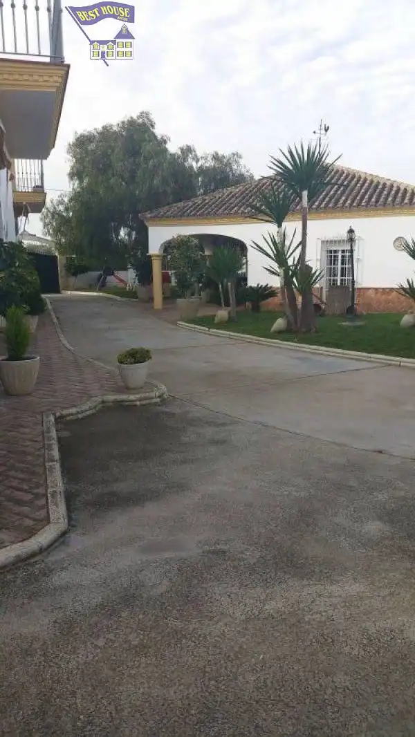Vista exterior de Casa o xalet en venda en Arcos de la Frontera amb Aire condicionat, Jardí privat i Traster