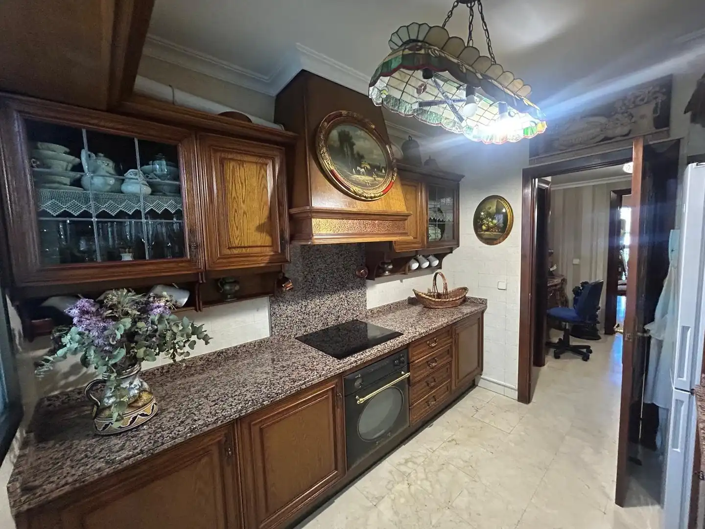 Kitchen of Flat for sale in Sevilla  with Air Conditioner and Private garden