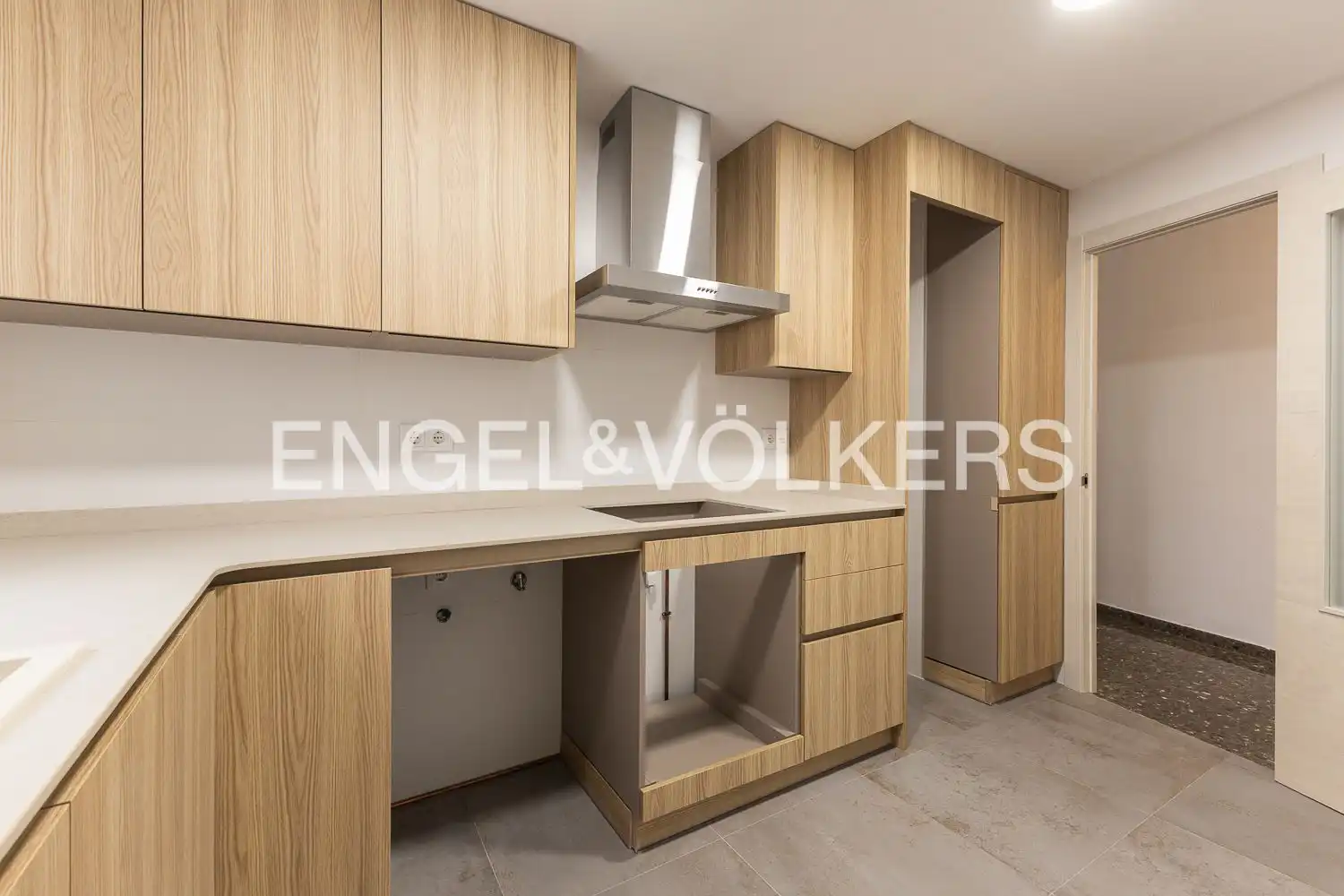 Cocina de Piso de alquiler en Valencia con Calefacción y Balcón