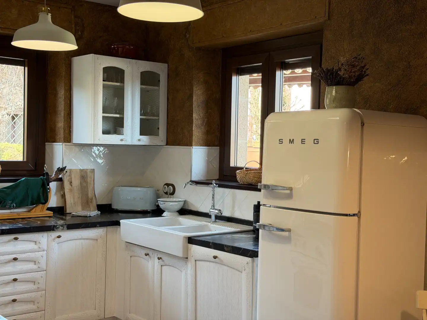 Cocina de Finca rústica en venta en Moià con Calefacción, Jardín privado y Parquet