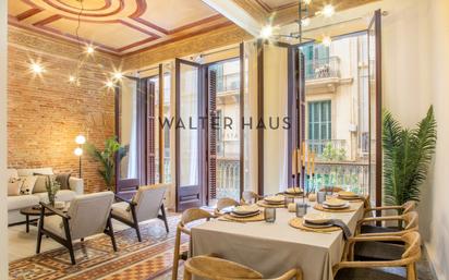 Dining room of Flat for sale in  Barcelona Capital  with Air Conditioner, Heating and Parquet flooring