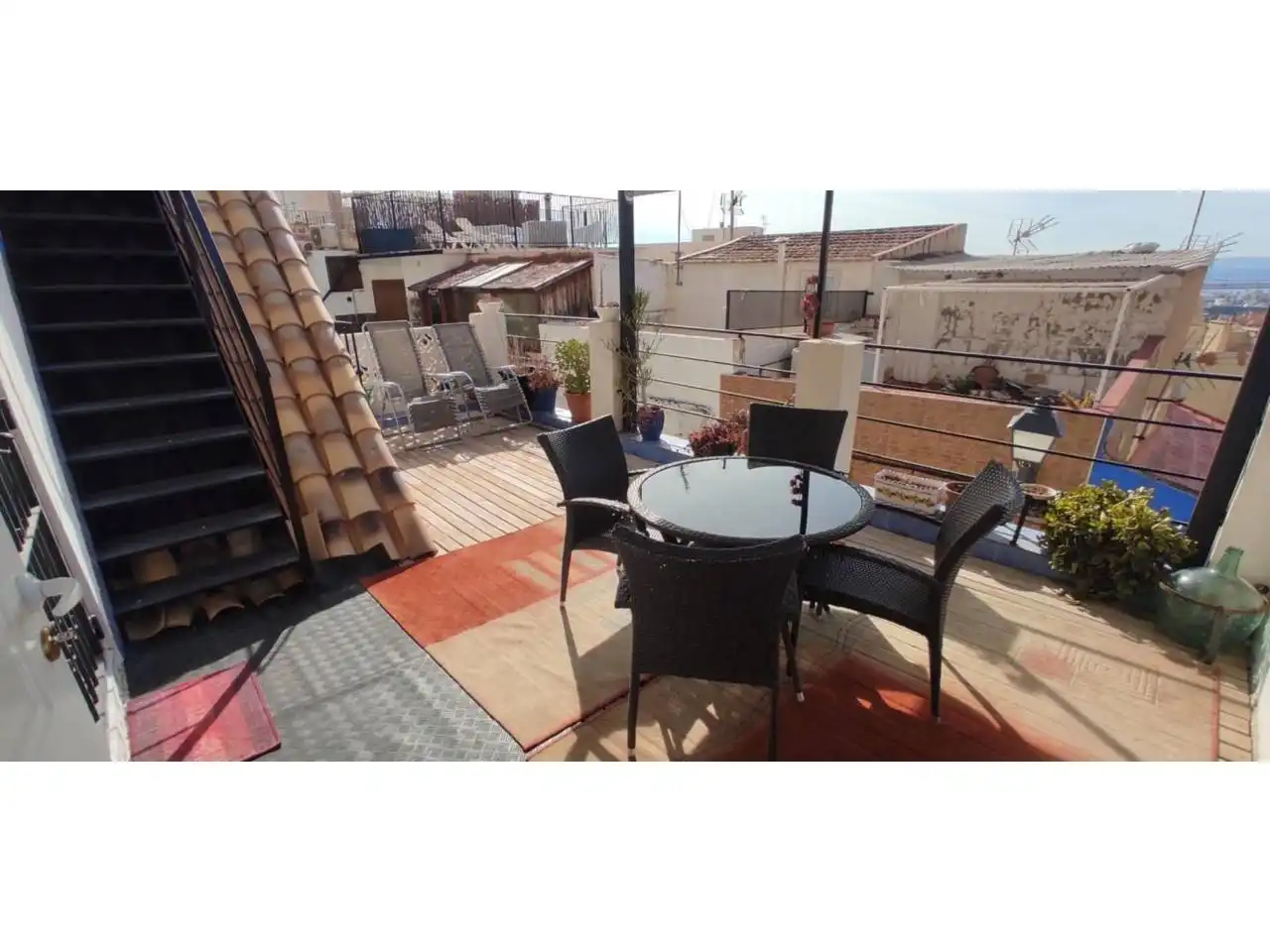 Terrassa de Casa o xalet en venda en Alicante / Alacant amb Aire condicionat, Jardí privat i Terrassa