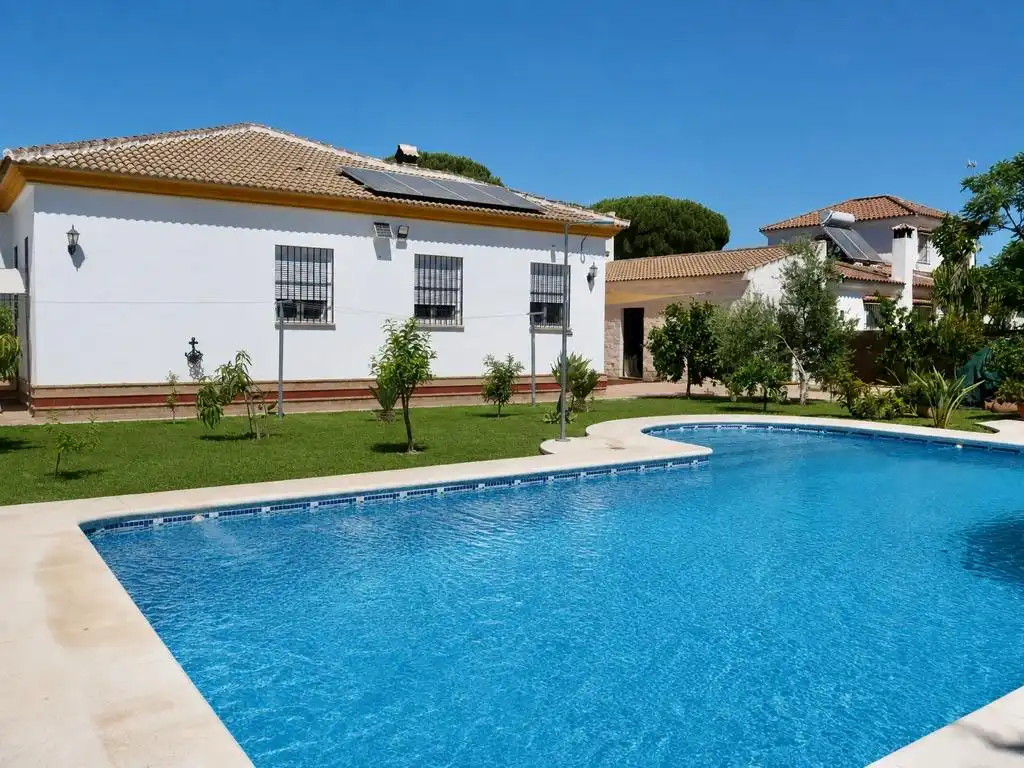 Jardín de Casa o chalet en venta en Hinojos con Aire acondicionado, Jardín privado y Terraza