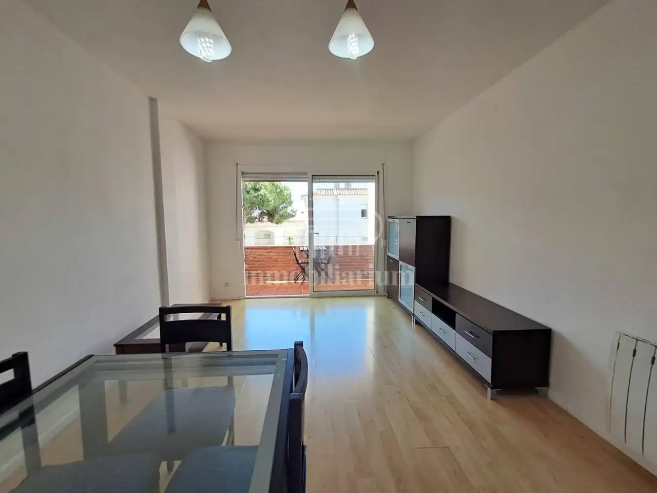 Living room of Flat for sale in Lloret de Mar  with Heating, Parquet flooring and Terrace