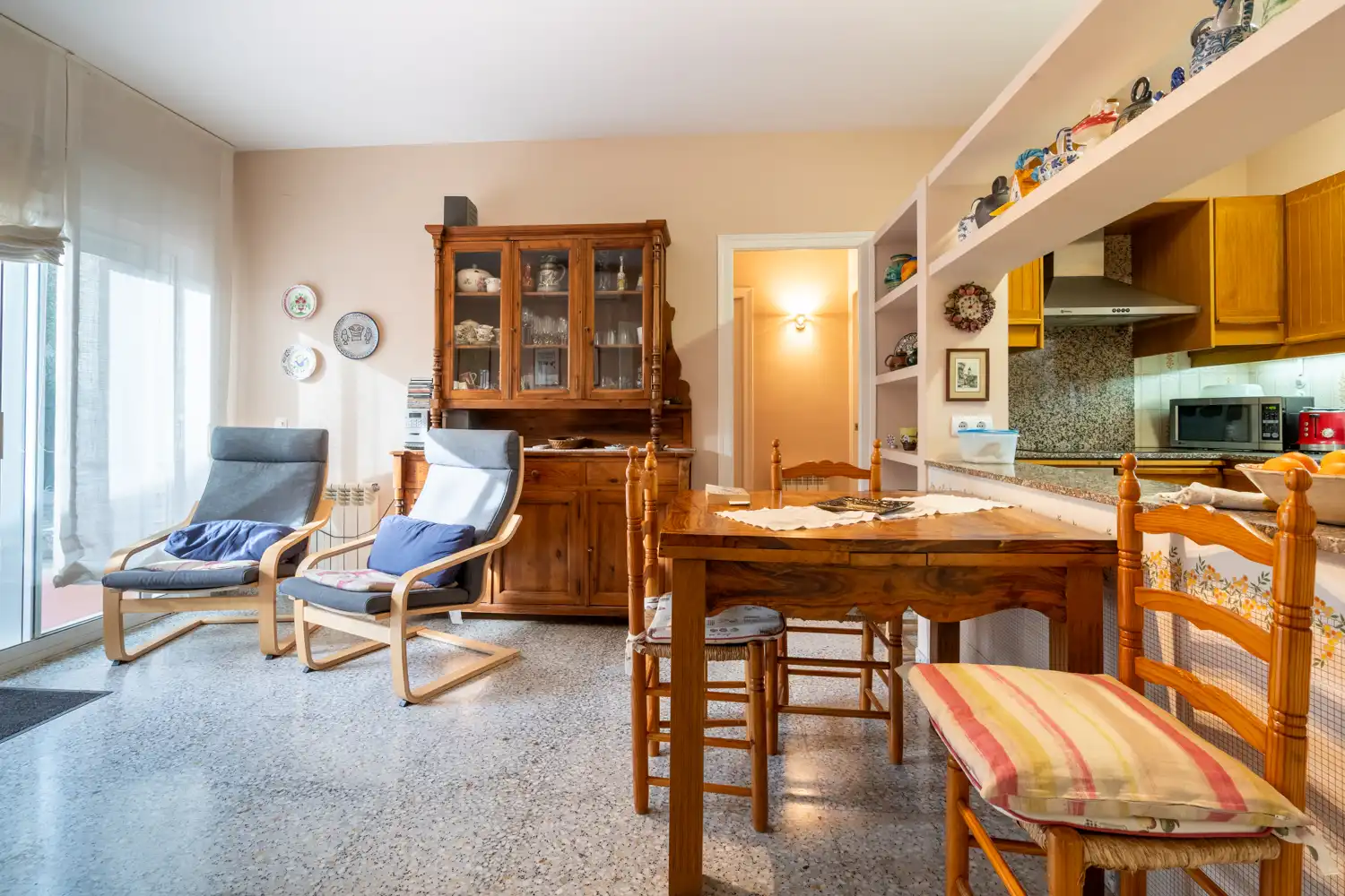 Comedor de Casa o chalet en venta en Santa Bàrbara con Calefacción, Jardín privado y Terraza