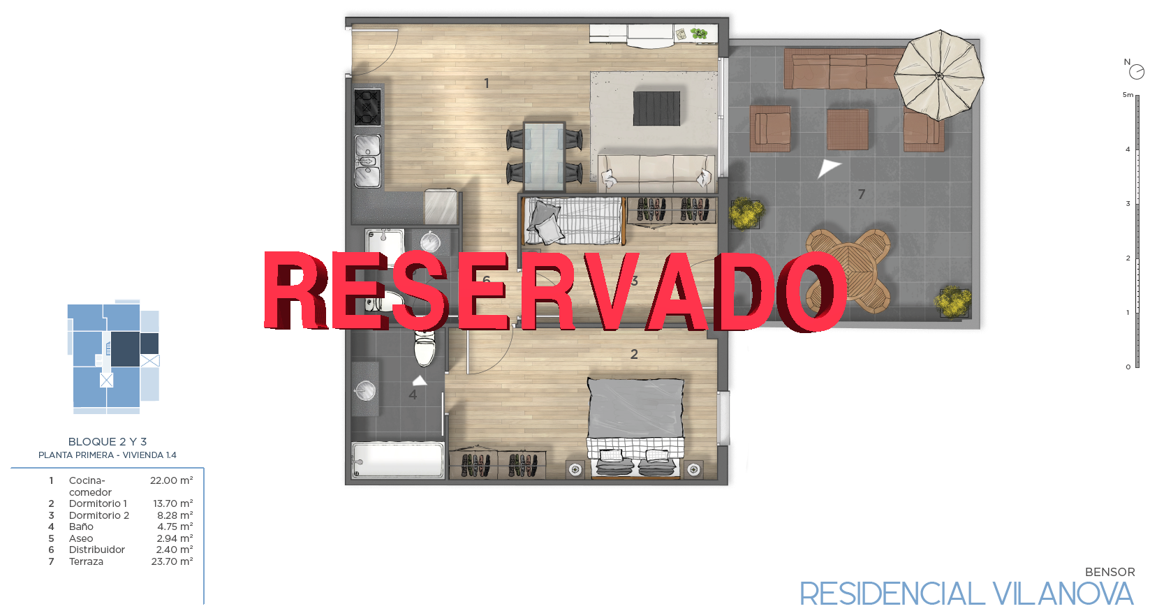 Bedroom of Flat for sale in Vilanova del Vallès  with Air Conditioner, Heating and Storage room