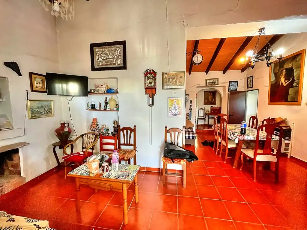 Comedor de Finca rústica en venta en Macharaviaya con Jardín privado, Terraza y Amueblado