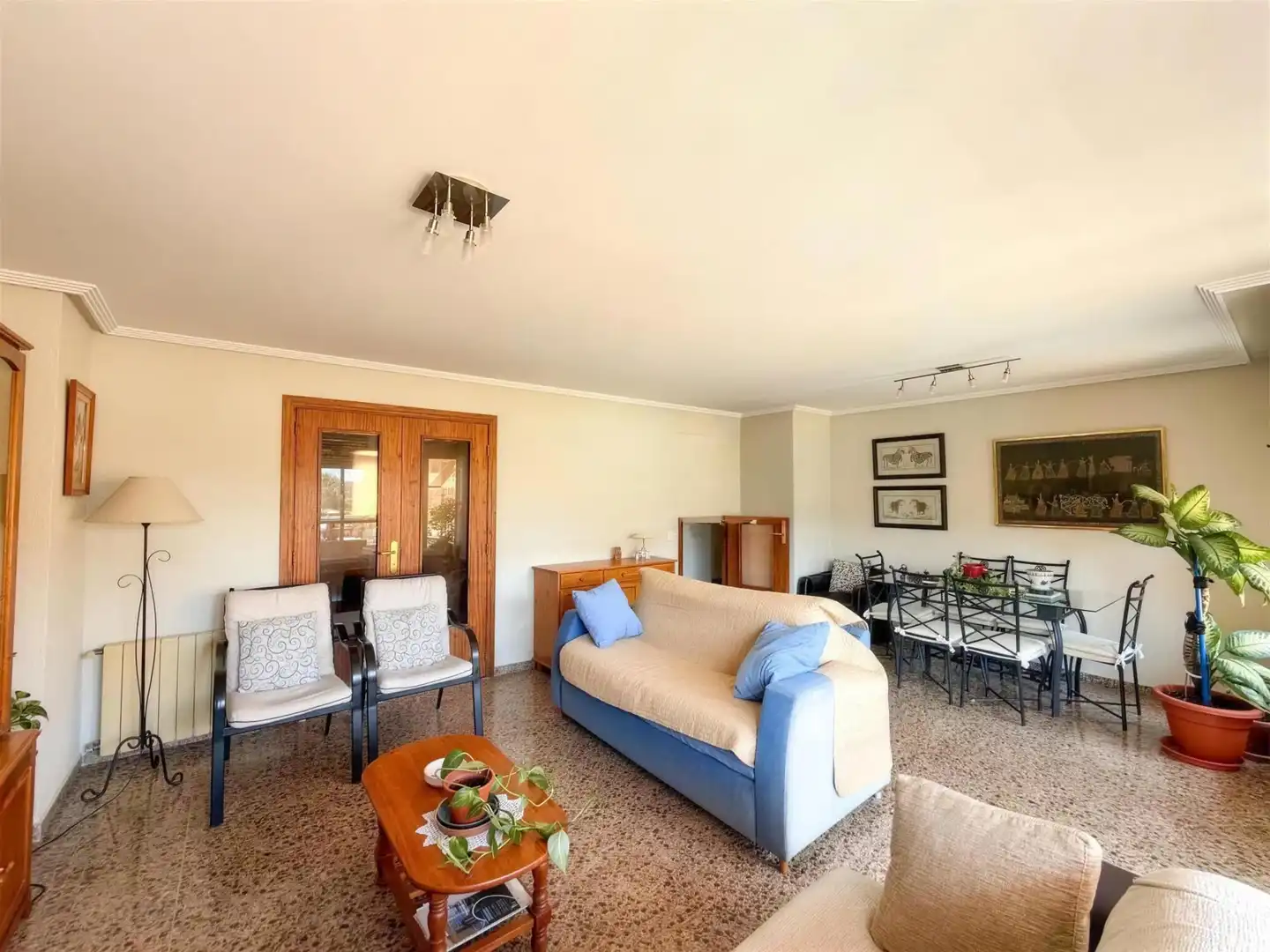 Sala de estar de Piso de alquiler en Alicante / Alacant con Terraza, Amueblado y Balcón