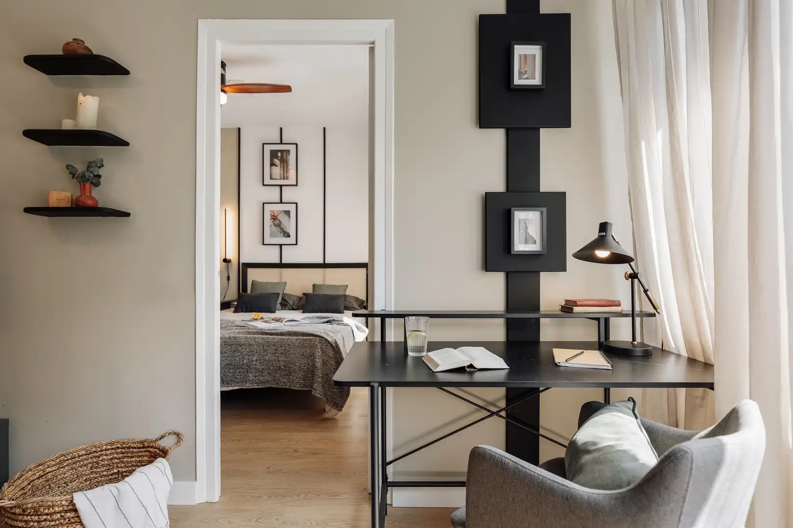 Habitación de Apartamento de alquiler en Barcelona con Amueblado, Horno y Lavadora