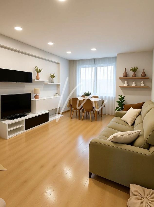 Sala d'estar de Pis de lloguer en  Valencia Capital amb Aire condicionat, Parquet i Moblat