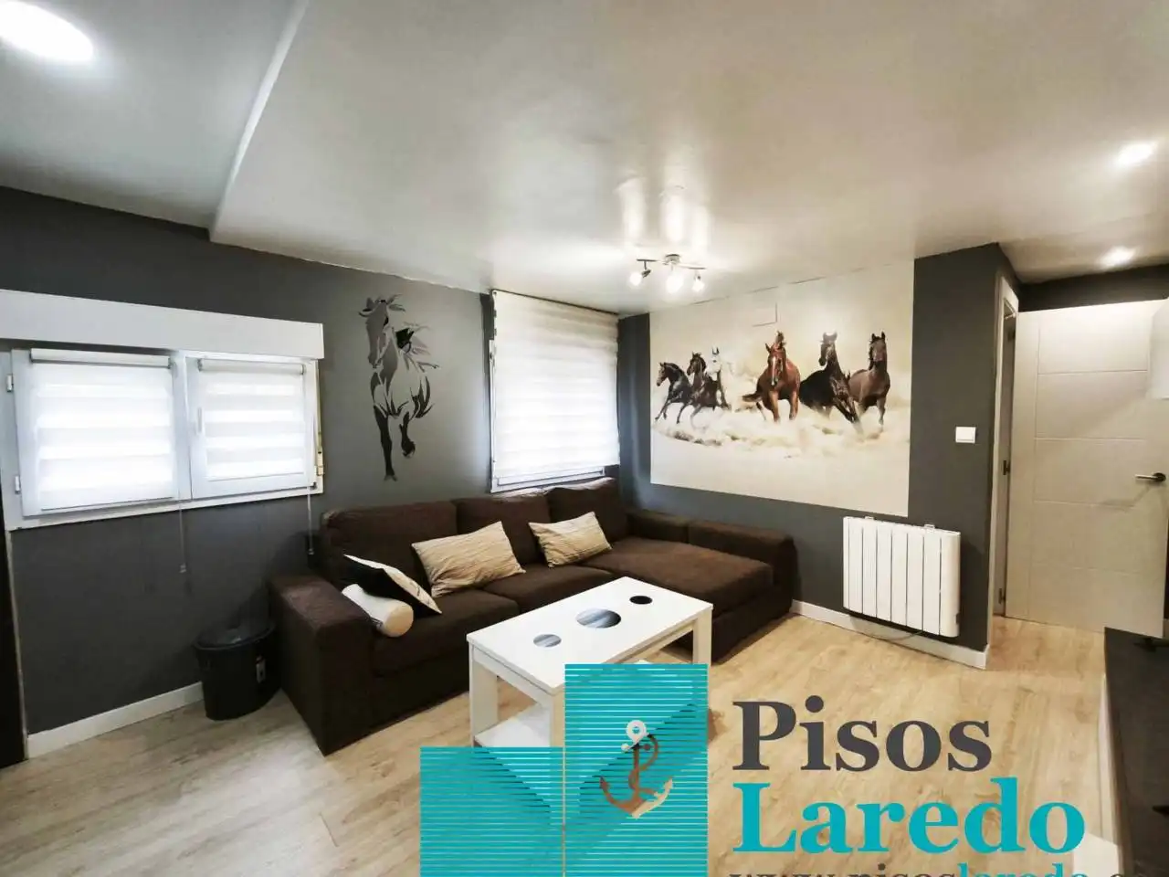 Living room of Flat for sale in Limpias  with Heating, Parquet flooring and Furnished