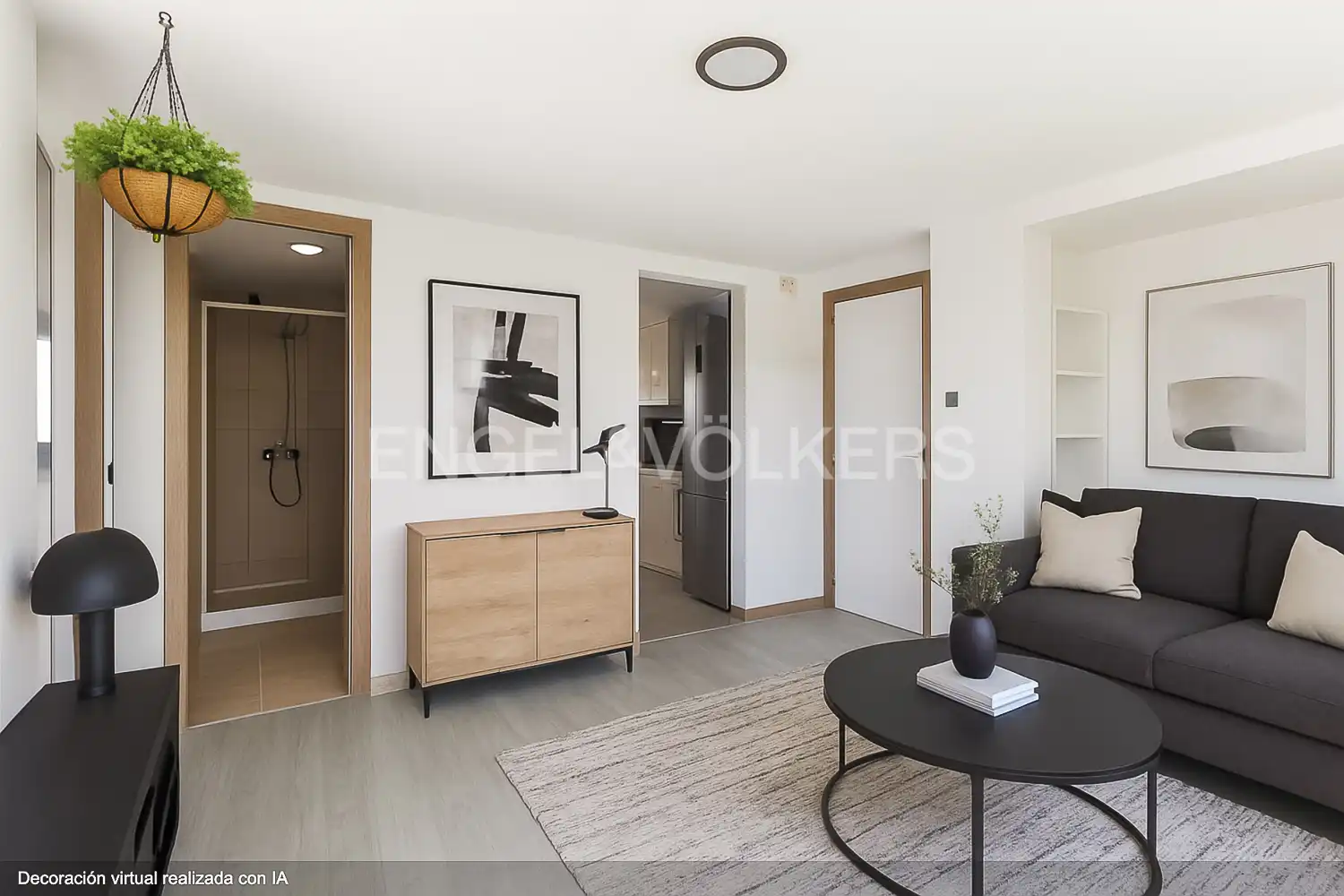 Wohnzimmer von Dachboden zum Verkauf in Valencia mit Heizung, Privatgarten und Terrasse