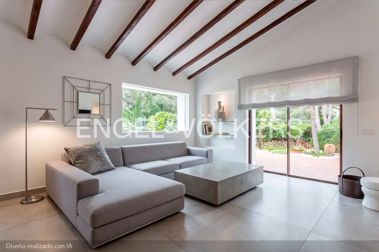 Sala de estar de Casa o chalet en venta en Jávea / Xàbia con Calefacción, Jardín privado y Terraza