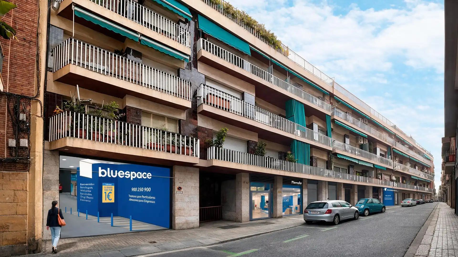 Vista exterior de Traster de lloguer en Barcelona amb Alarma