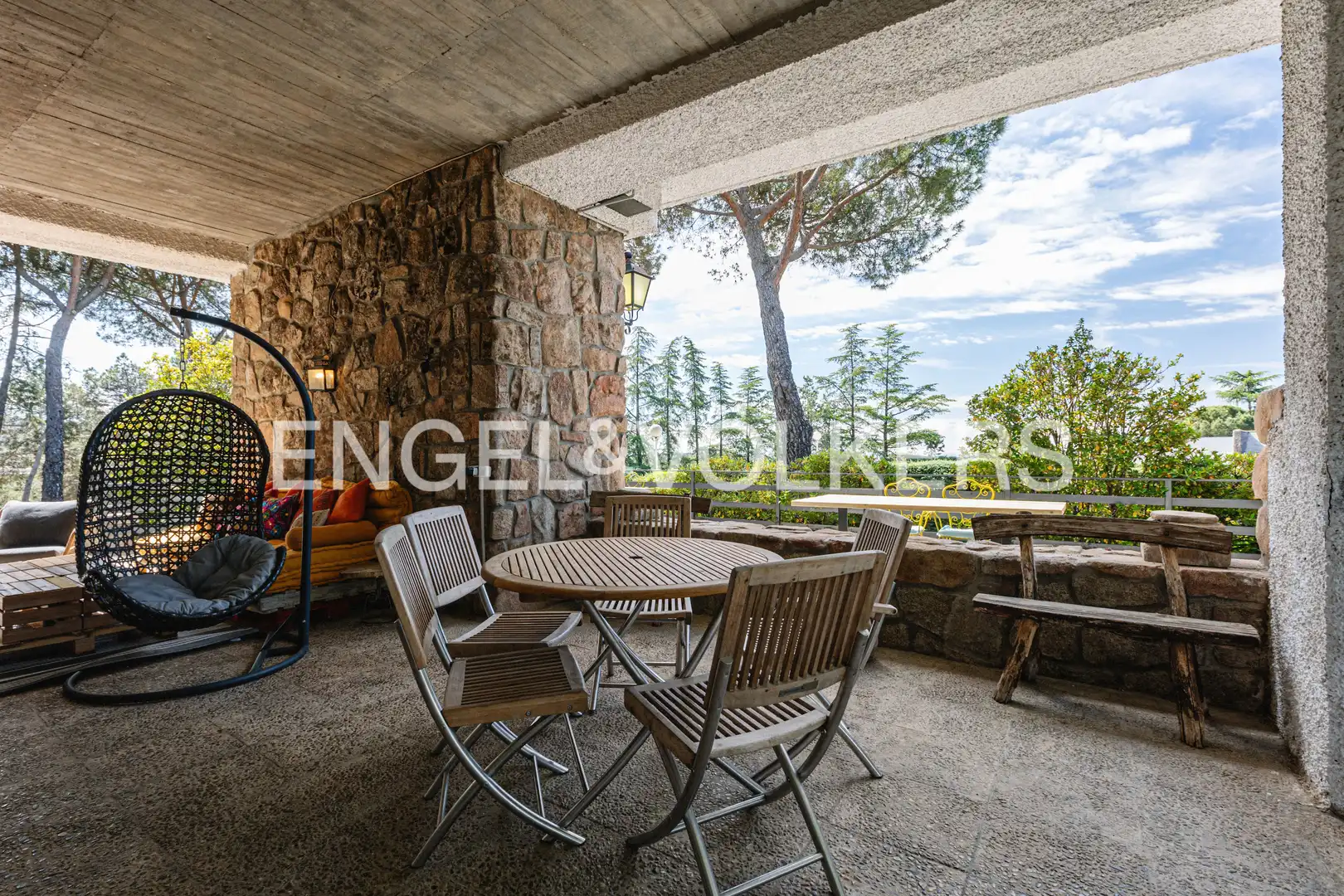 Terrassa de Casa o xalet de lloguer en Galapagar amb Aire condicionat, Calefacció i Jardí privat