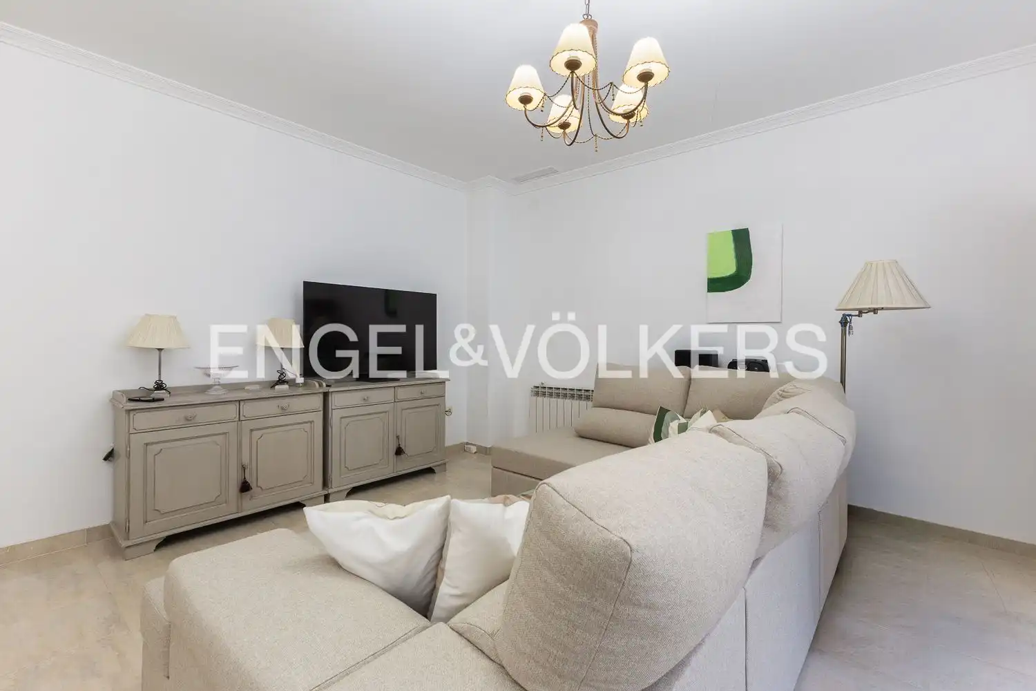 Wohnzimmer von Wohnung zur Miete in Valencia mit Klimaanlage, Heizung und Möbliert