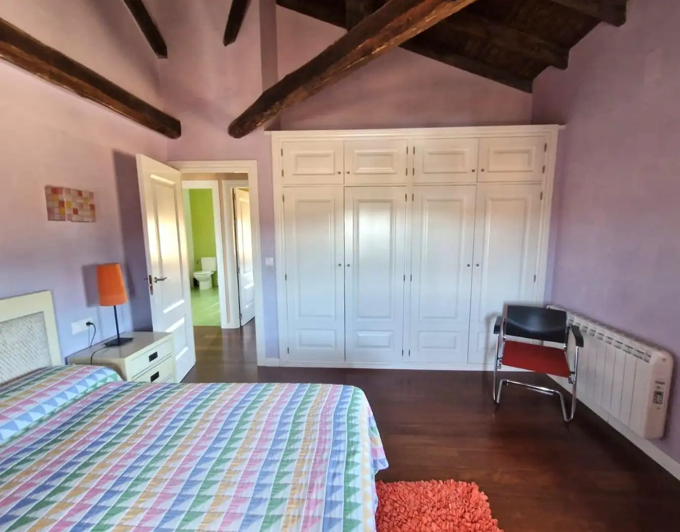 Bedroom of Houses for sale in Oliva de Plasencia  with Air Conditioner, Heating and Private garden