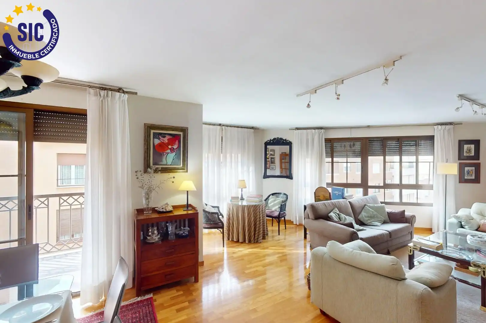 Sala de estar de Piso en venta en Castellón de la Plana / Castelló de la Plana con Aire acondicionado, Calefacción y Parquet